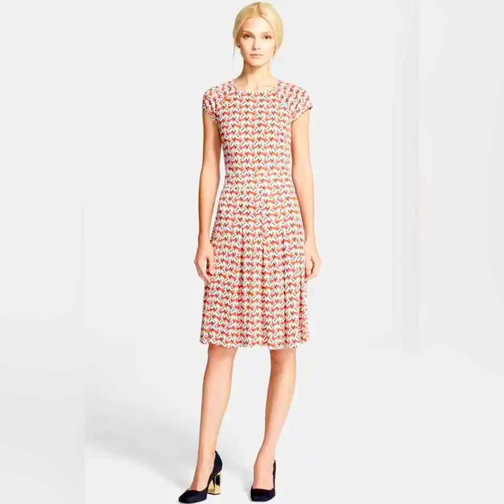 Tory Burch 100% silk floral dress size large.